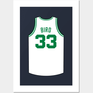 Larry Bird Boston Jersey Qiangy Posters and Art